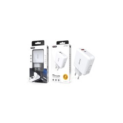 ADAPTADOR CARGADOR MTK AT987 BL SIN CABLE 1USB (2.4A), 1 PD 3.0 18W BLANCO ADAPTADOR CARGADOR MTK AT987 BL SIN CABLE 1USB (2.4A), 1 PD 3.0 18W BLANCO